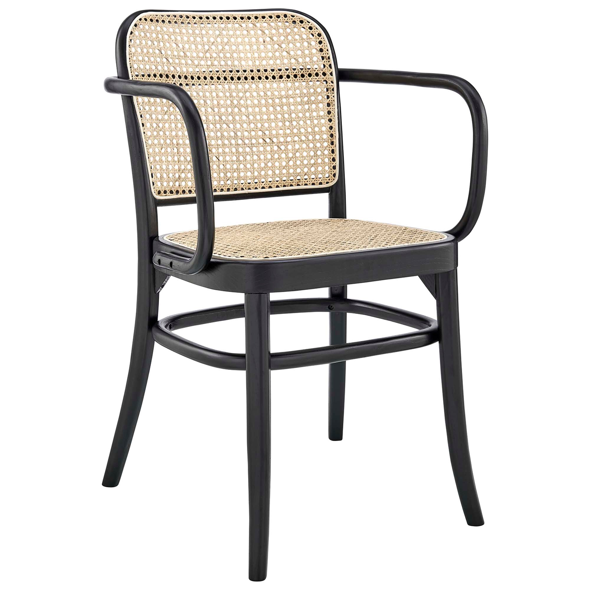 Seabourne Rattan Dining Armchair - Black Denmark Home