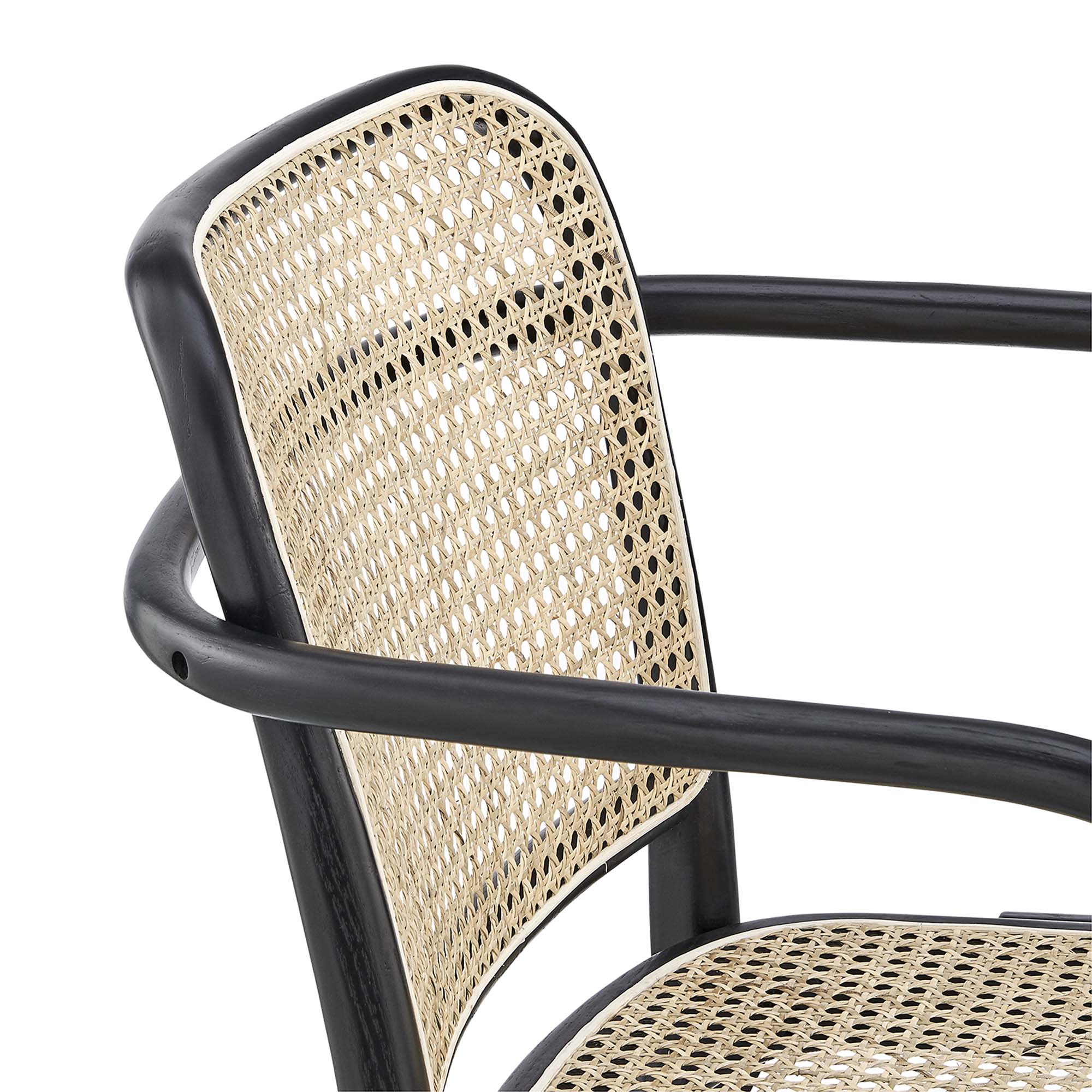 Seabourne Rattan Dining Armchair - Black Denmark Home