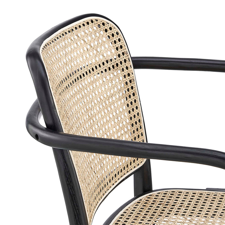 Seabourne Rattan Dining Armchair - Black Denmark Home