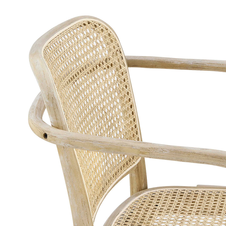 Seabourne Rattan Dining Armchair - Gray Denmark Home
