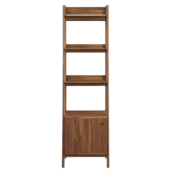 Teak Tiered Bookshelf with Concealed Storage - Oak (Copy) Denmark Home