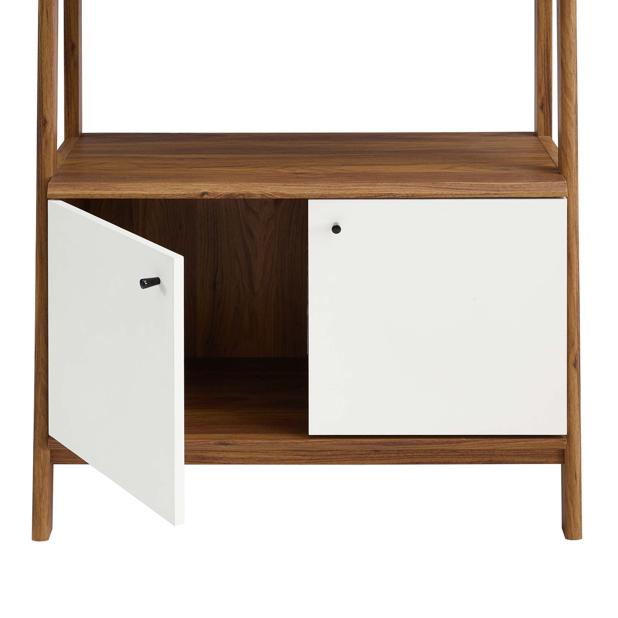 Teak Tiered Bookshelf - Walnut White Denmark Home
