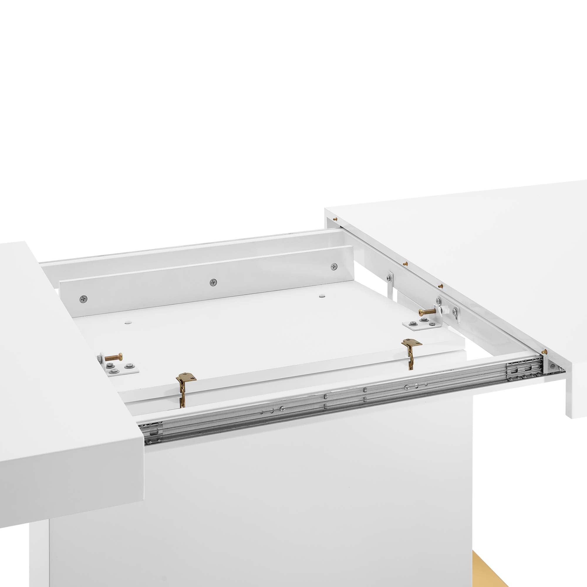 Sleek Expandable Dining Table - Walnut White Denmark Home