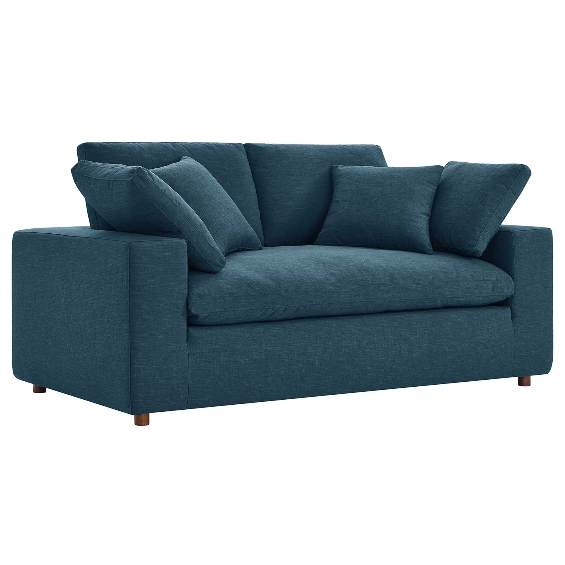 Marlowe Fabric Loveseat - Azure