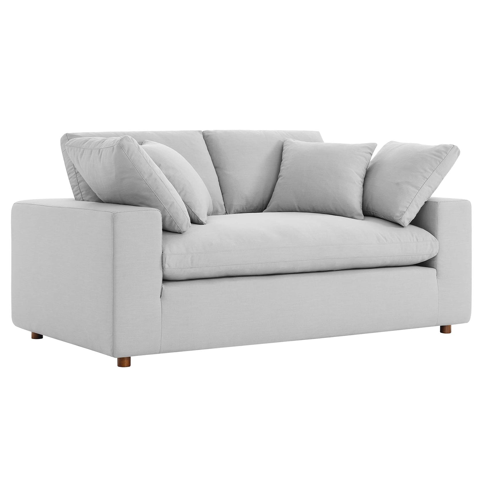 Marlowe Fabric Loveseat - Light Gray