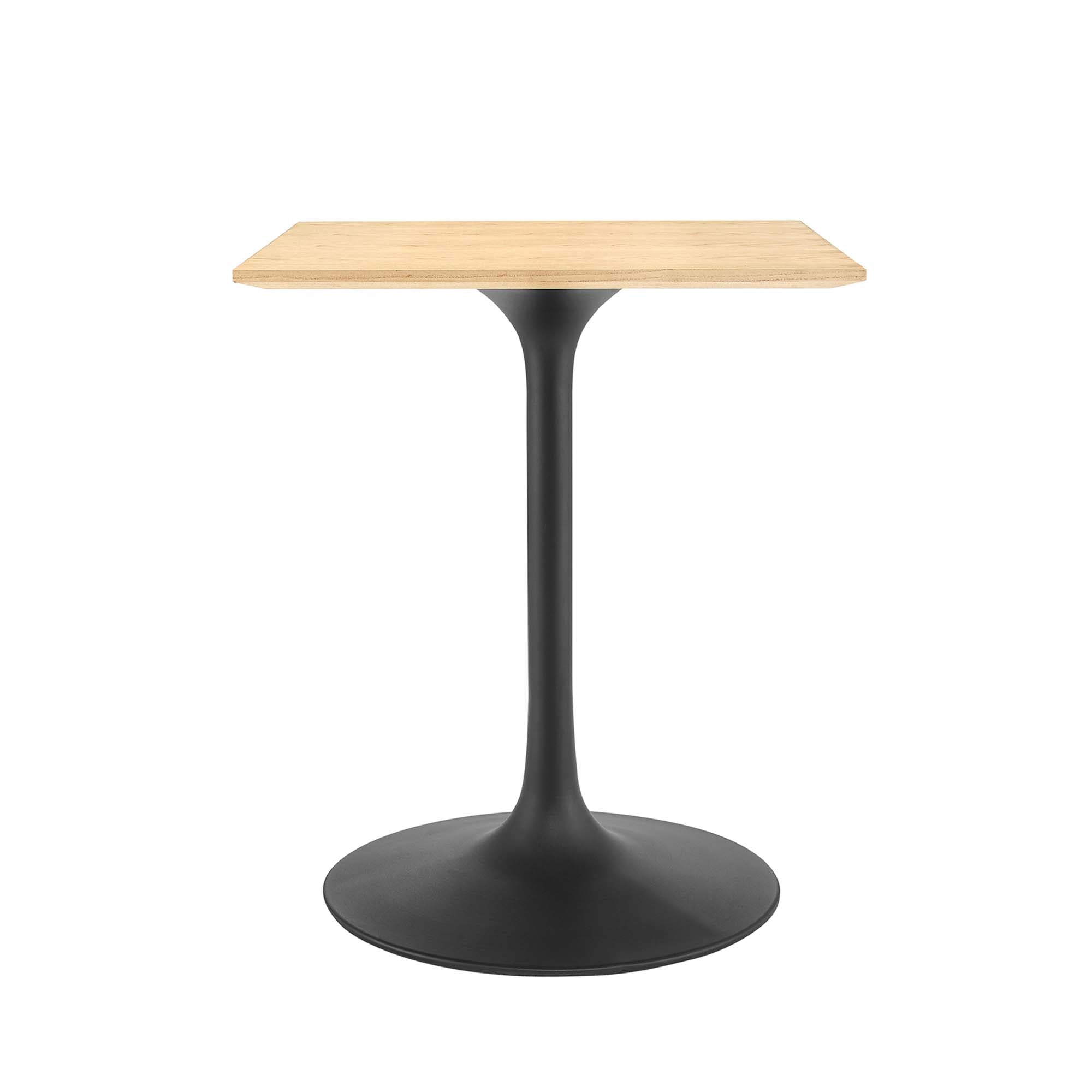 Novara Square Dining Table 24" - Black Natural Denmark Home