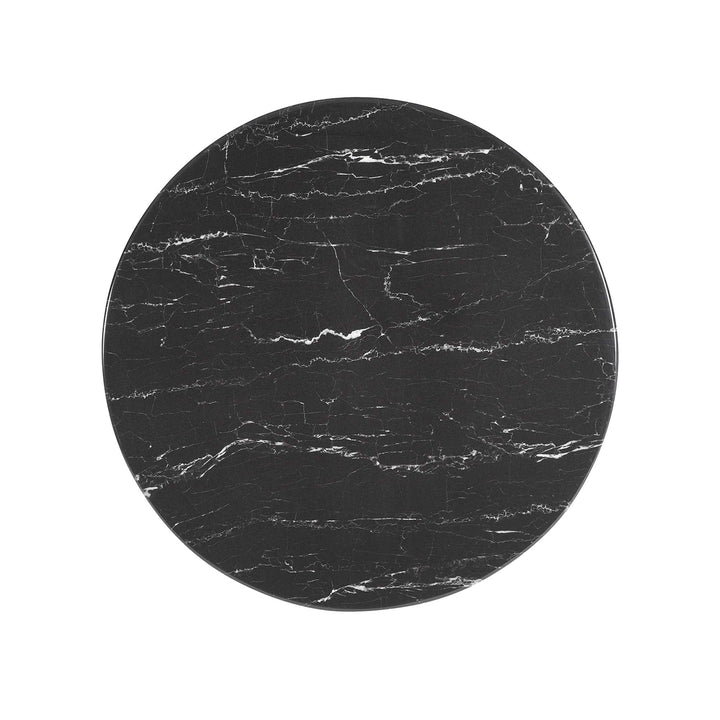 Novara Round Dining Table 28"- Black Black Denmark Home