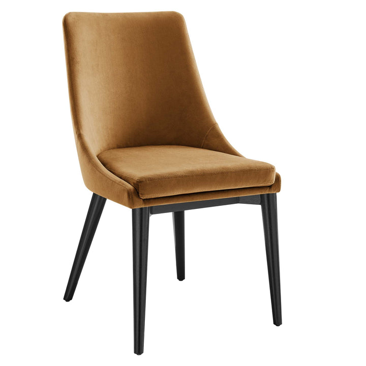Clasp Performance Velvet Dining Chair - Cognac Denmark Home