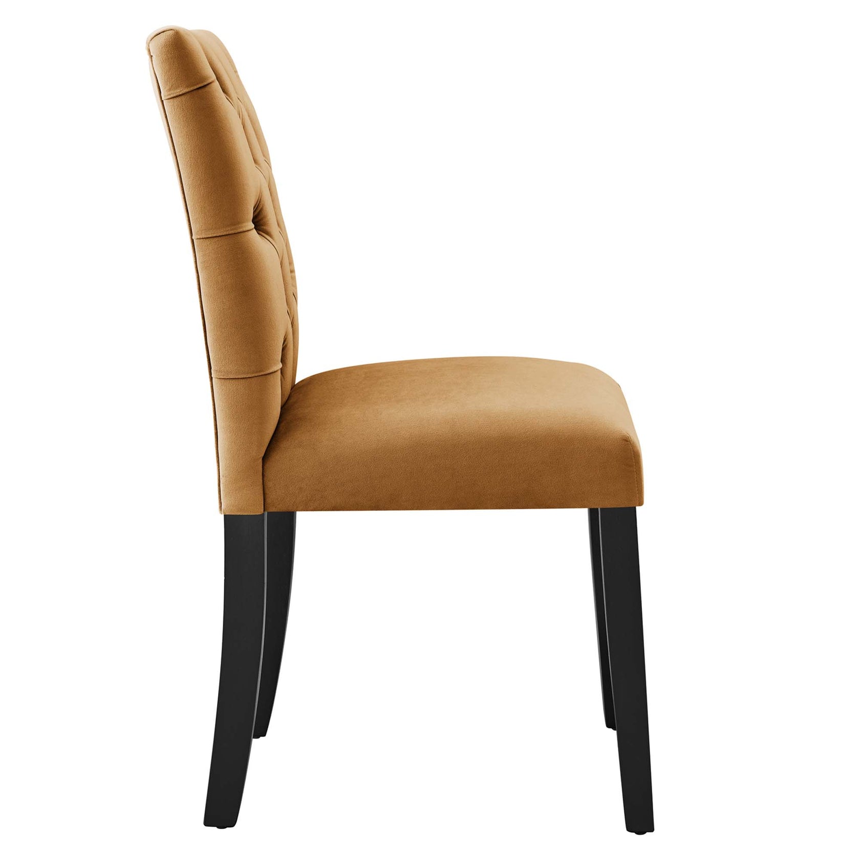 Nuovo Tufted Velvet Dining Chairs - Cognac Denmark Home