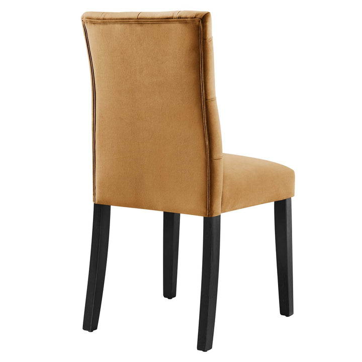 Nuovo Tufted Velvet Dining Chairs - Cognac Denmark Home