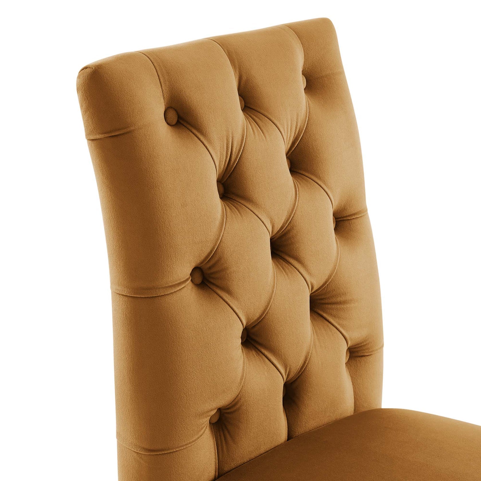 Nuovo Tufted Velvet Dining Chairs - Cognac Denmark Home