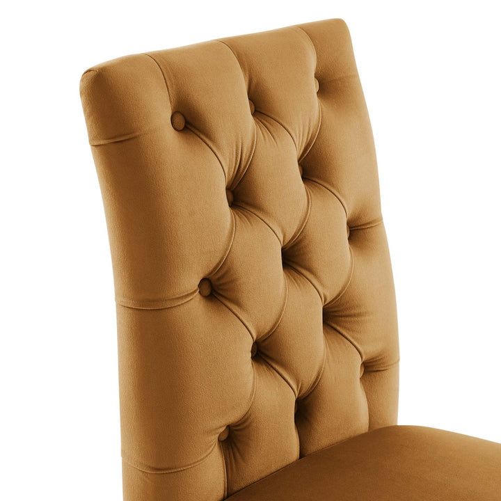 Nuovo Tufted Velvet Dining Chairs - Cognac Denmark Home