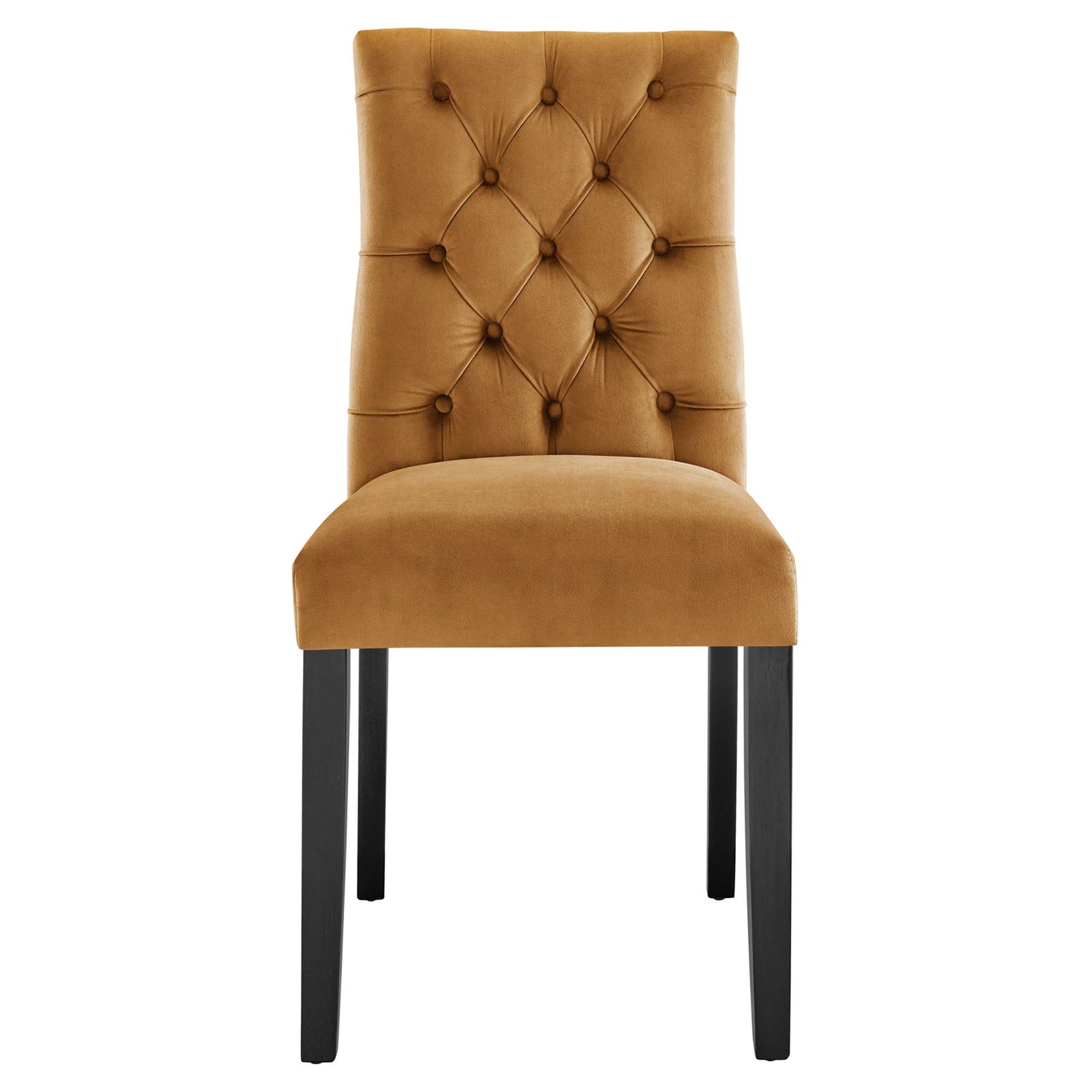 Nuovo Tufted Velvet Dining Chairs - Cognac Denmark Home