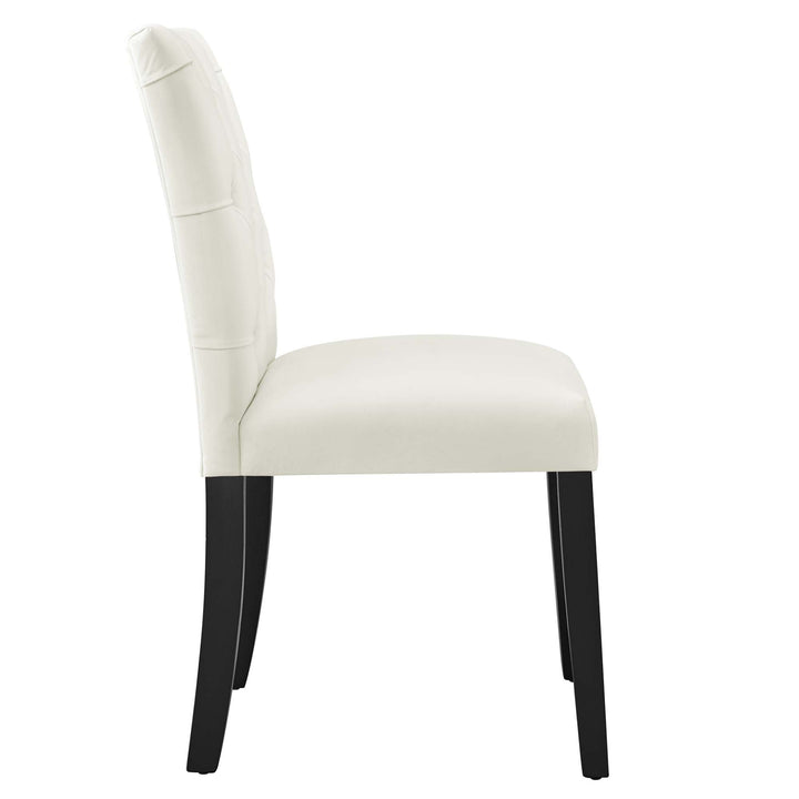 Nuovo Tufted Velvet Dining Chairs - White Denmark Home
