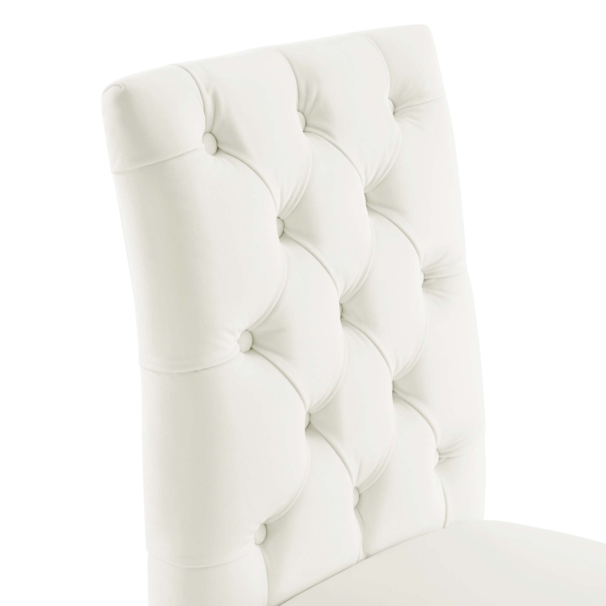 Nuovo Tufted Velvet Dining Chairs - White Denmark Home