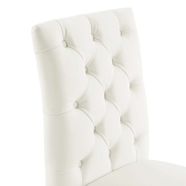 Nuovo Tufted Velvet Dining Chairs - White Denmark Home