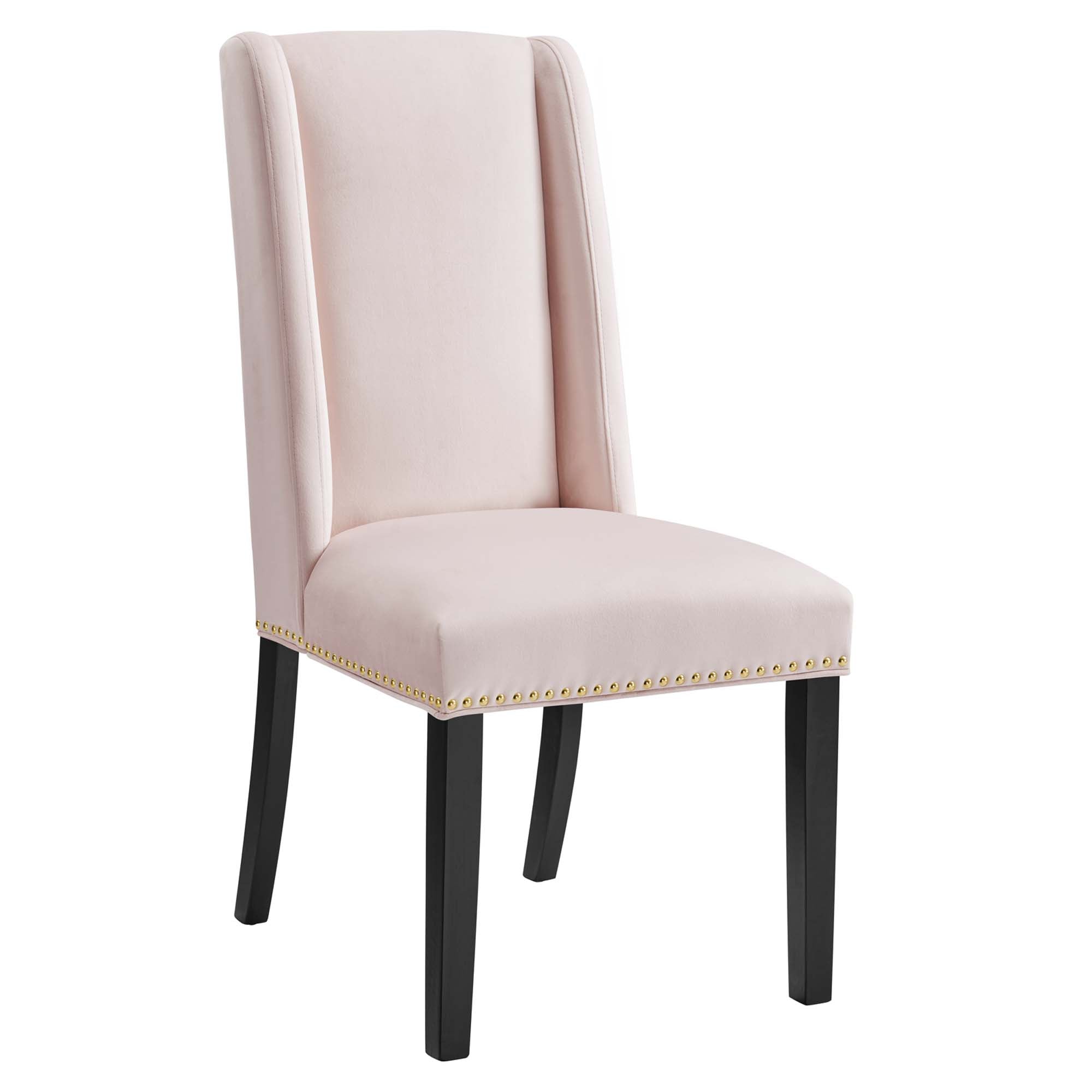Mythos Velvet Dining Chair Set - Pink Denmark Home
