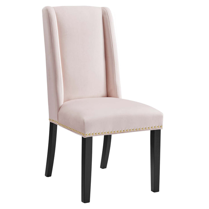 Mythos Velvet Dining Chair Set - Pink Denmark Home