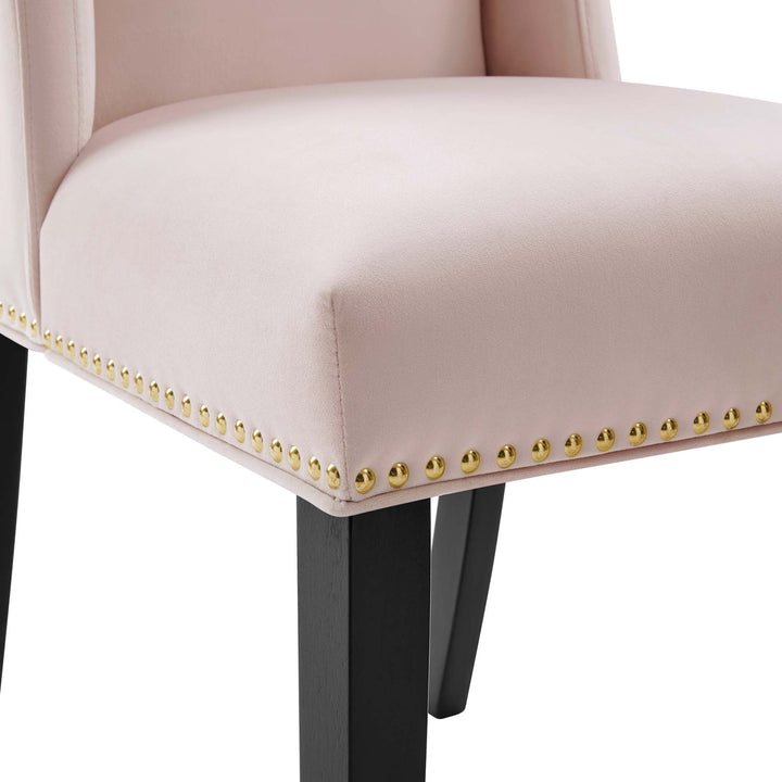 Mythos Velvet Dining Chair Set - Pink Denmark Home