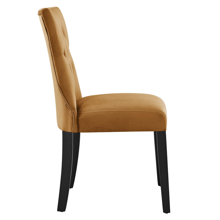 Luxe Performance Velvet Dining Chair Set - Cognac Denmark Home