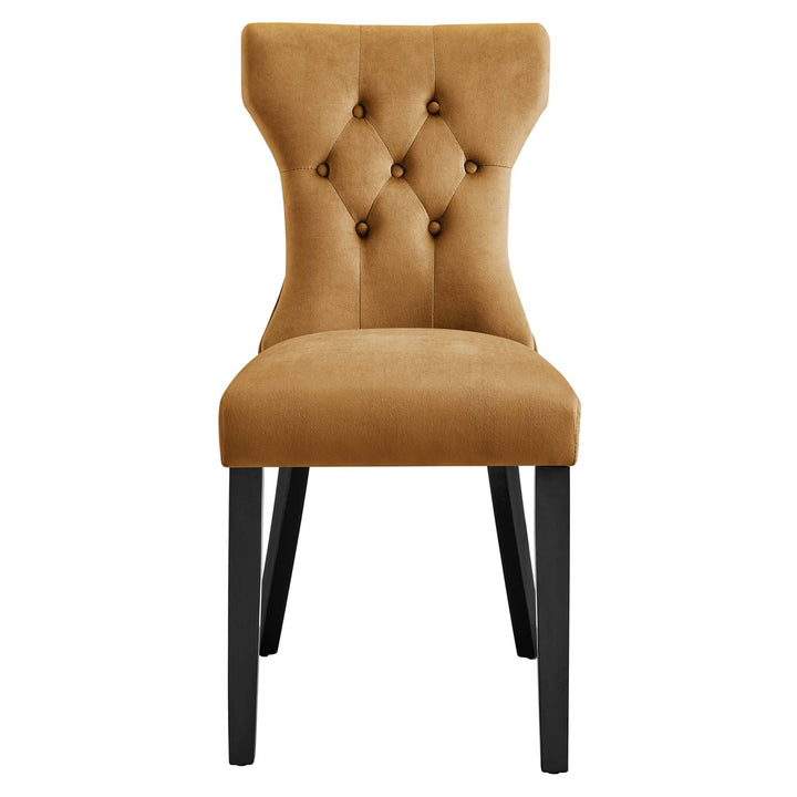Luxe Performance Velvet Dining Chair Set - Cognac Denmark Home