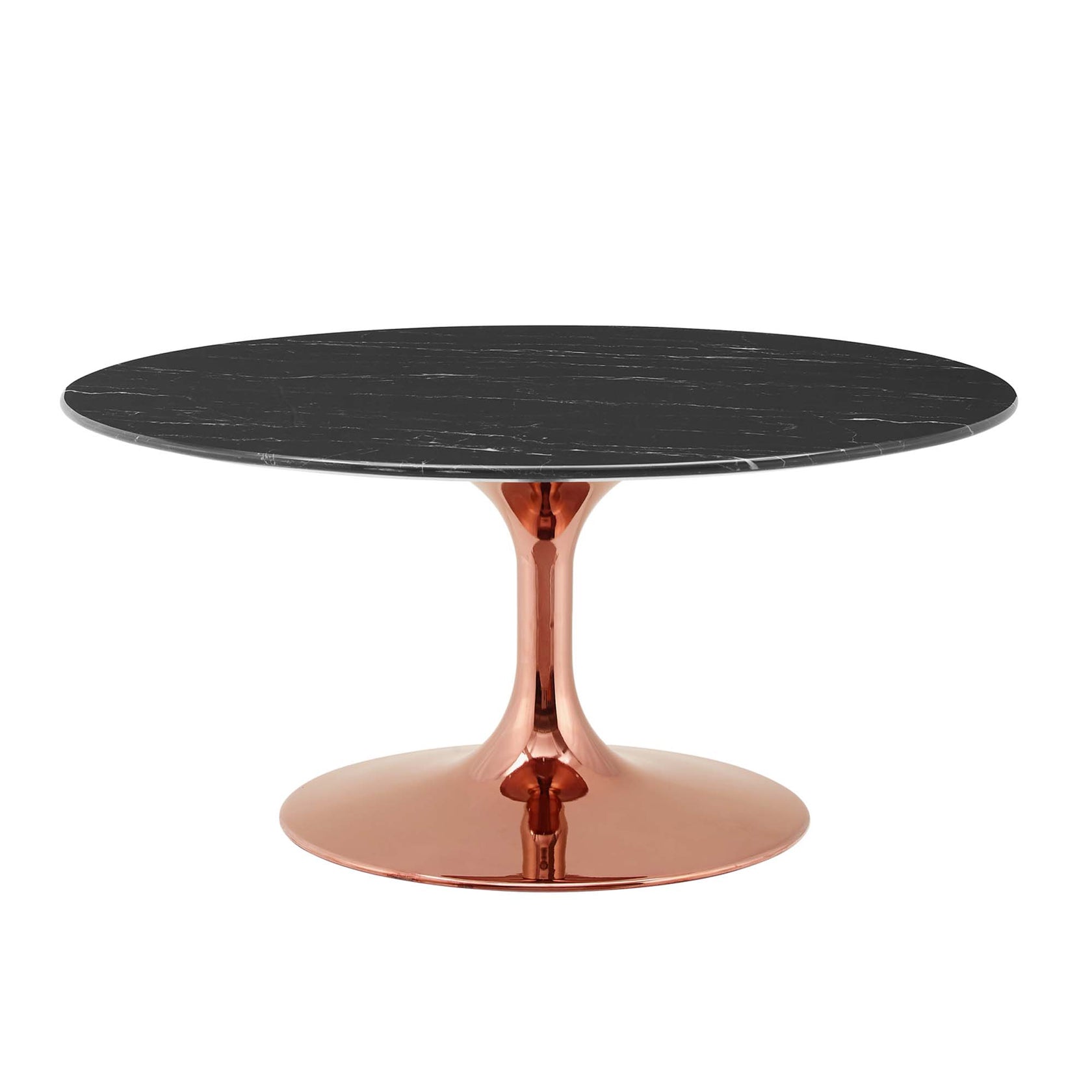 Nuvora Round Coffee Table – Rose Black Size 36"
