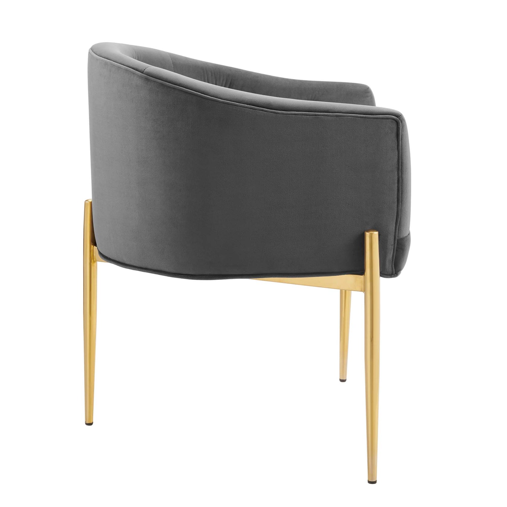 Sprig Velvet Tufted Accent Chair Set of 2 – Grey Denmark Home