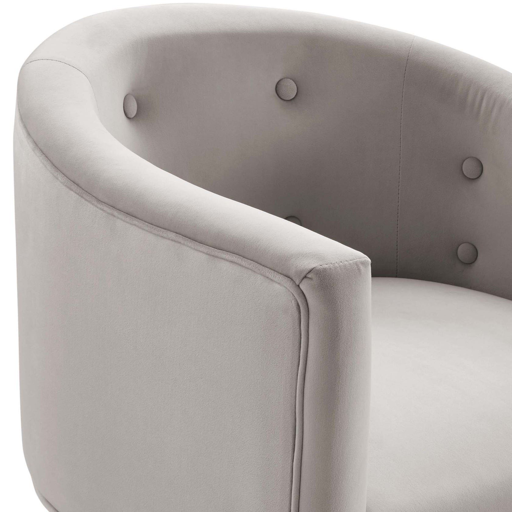 Sprig Velvet Tufted Accent Chair Set of 2 – Light Grey Denmark Home