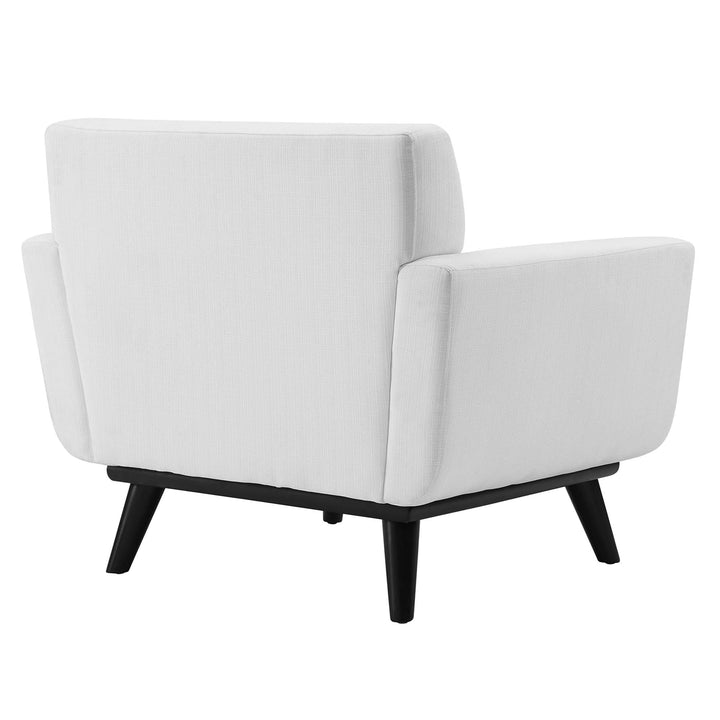 Koti Channel Tufted Armchair – White Denmark Home