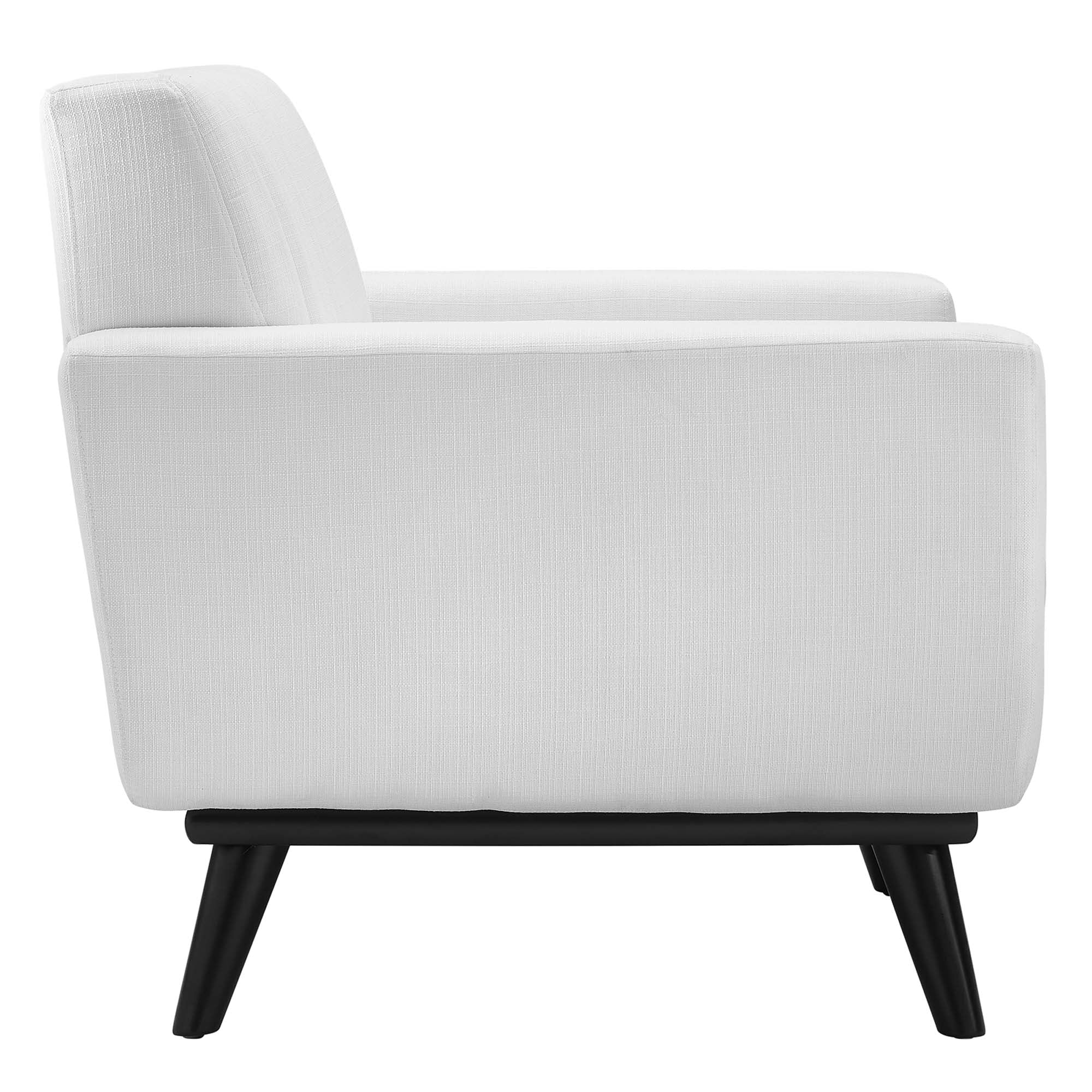Koti Channel Tufted Armchair – White Denmark Home