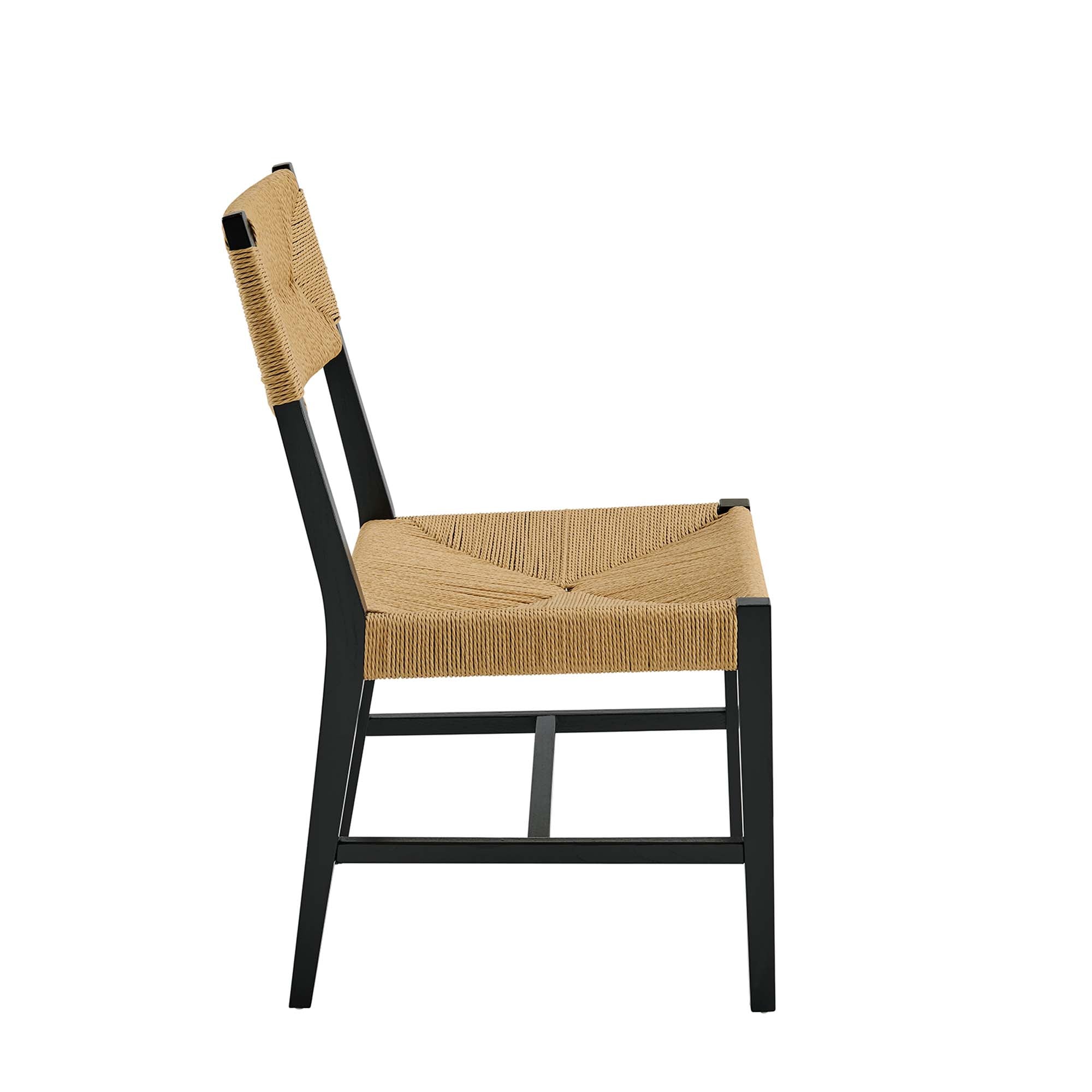 Haverly Dining Side Chair - Black Natural Denmark Home