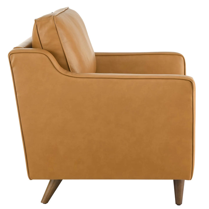 Krix Genuine Leather Accent Armchair-Tan Denmark Home