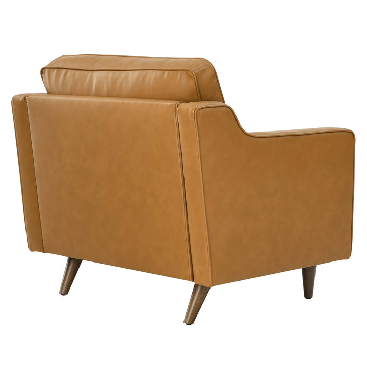 Krix Genuine Leather Accent Armchair-Tan Denmark Home