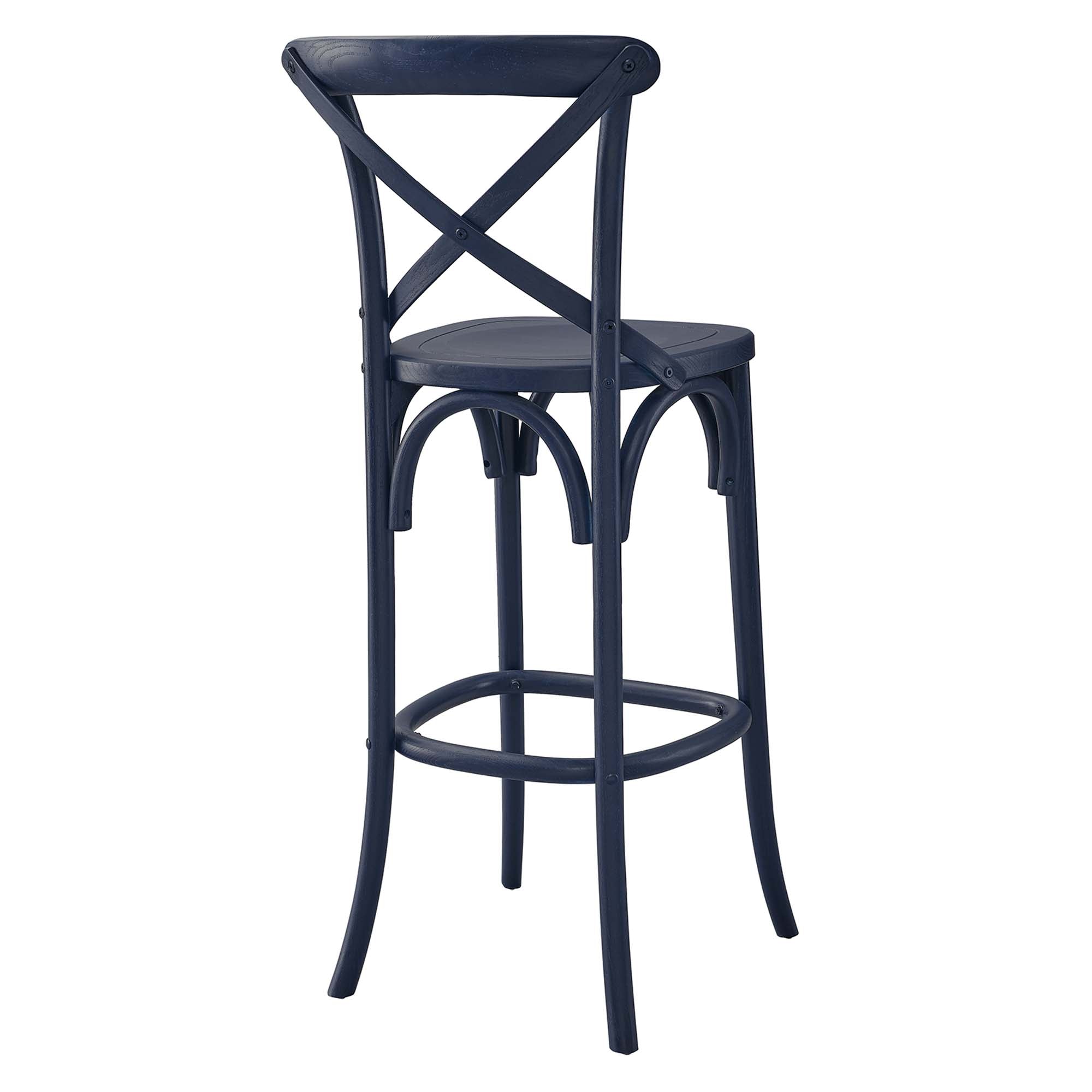 Bramwell Bar Stool  - Midnight Blue Denmark Home