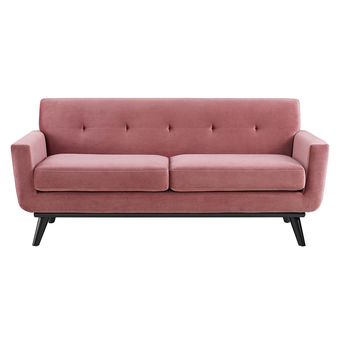 Koti Performance Velvet Loveseat – Dusty Rose