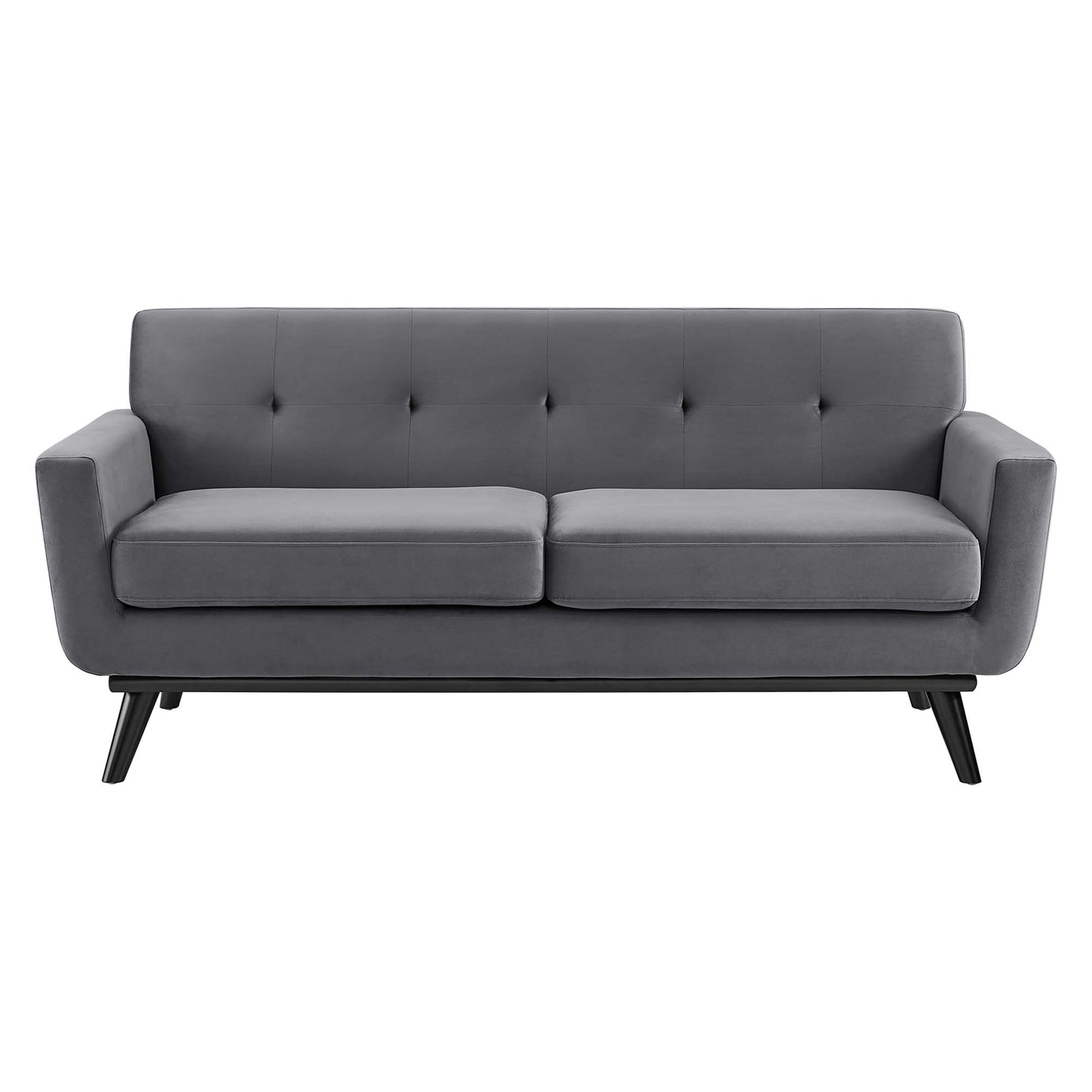 Koti Performance Velvet Loveseat – Gray
