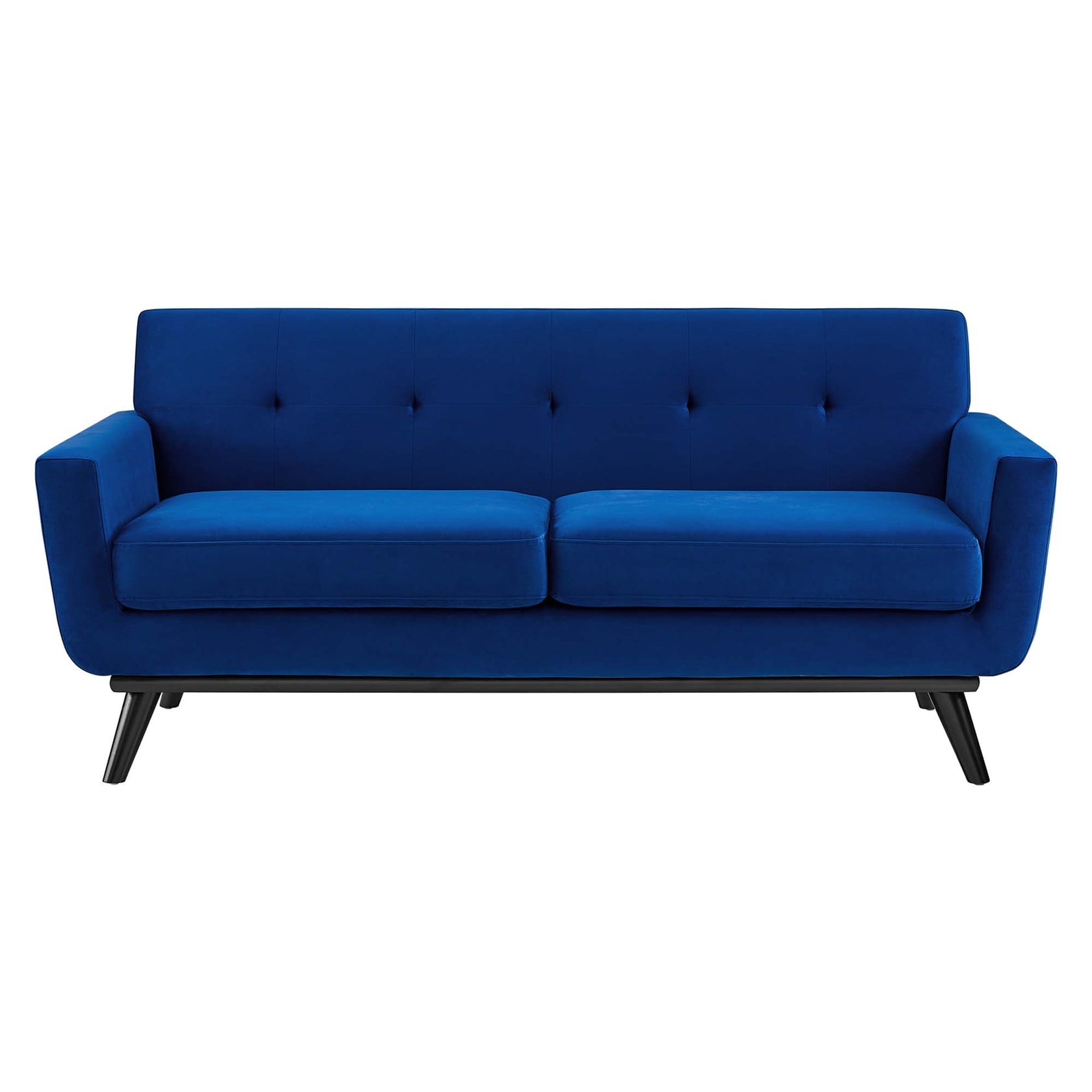 Koti Performance Velvet Loveseat – Navy