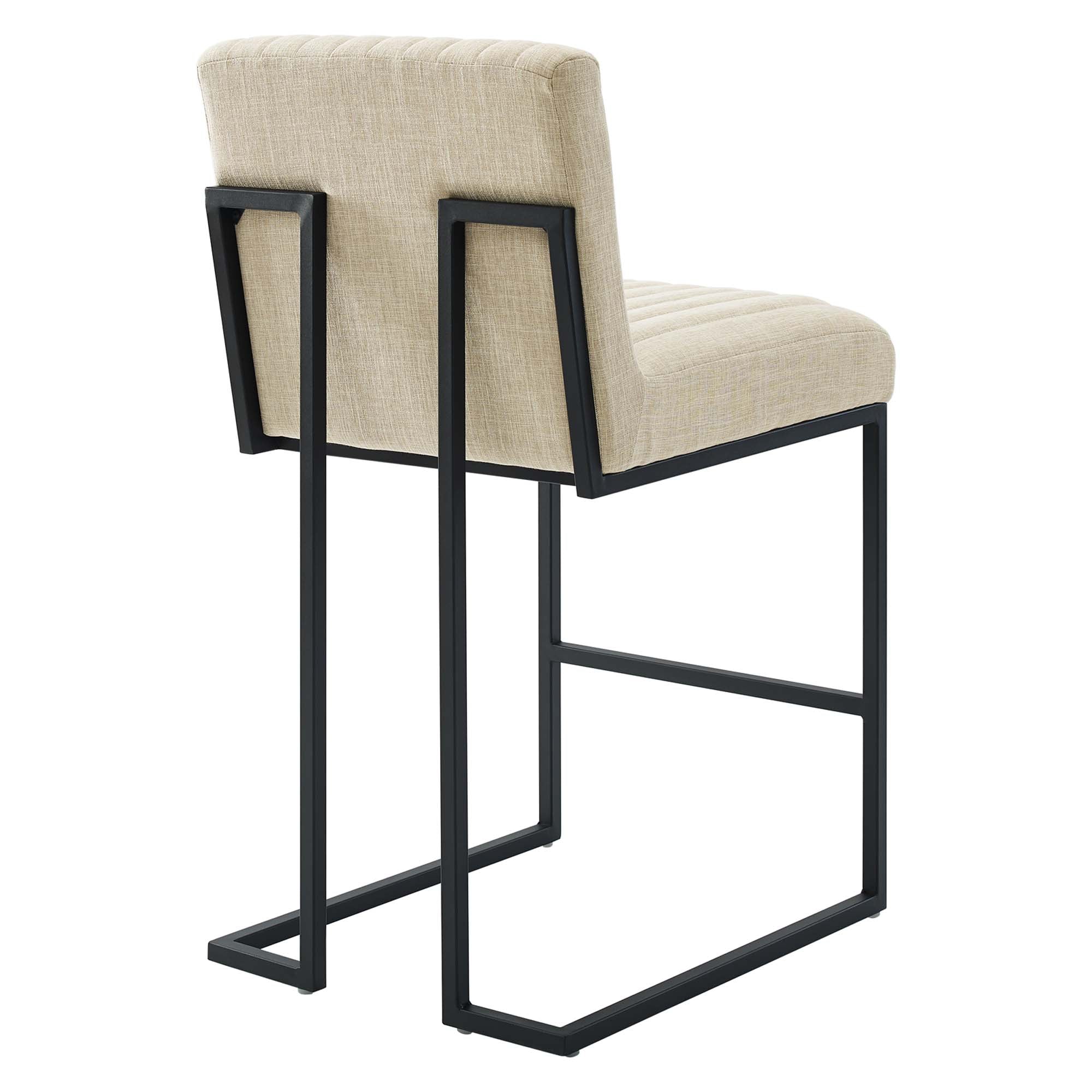 Hush Tufted Fabric Counter Stools Set of 2 - Beige Denmark Home