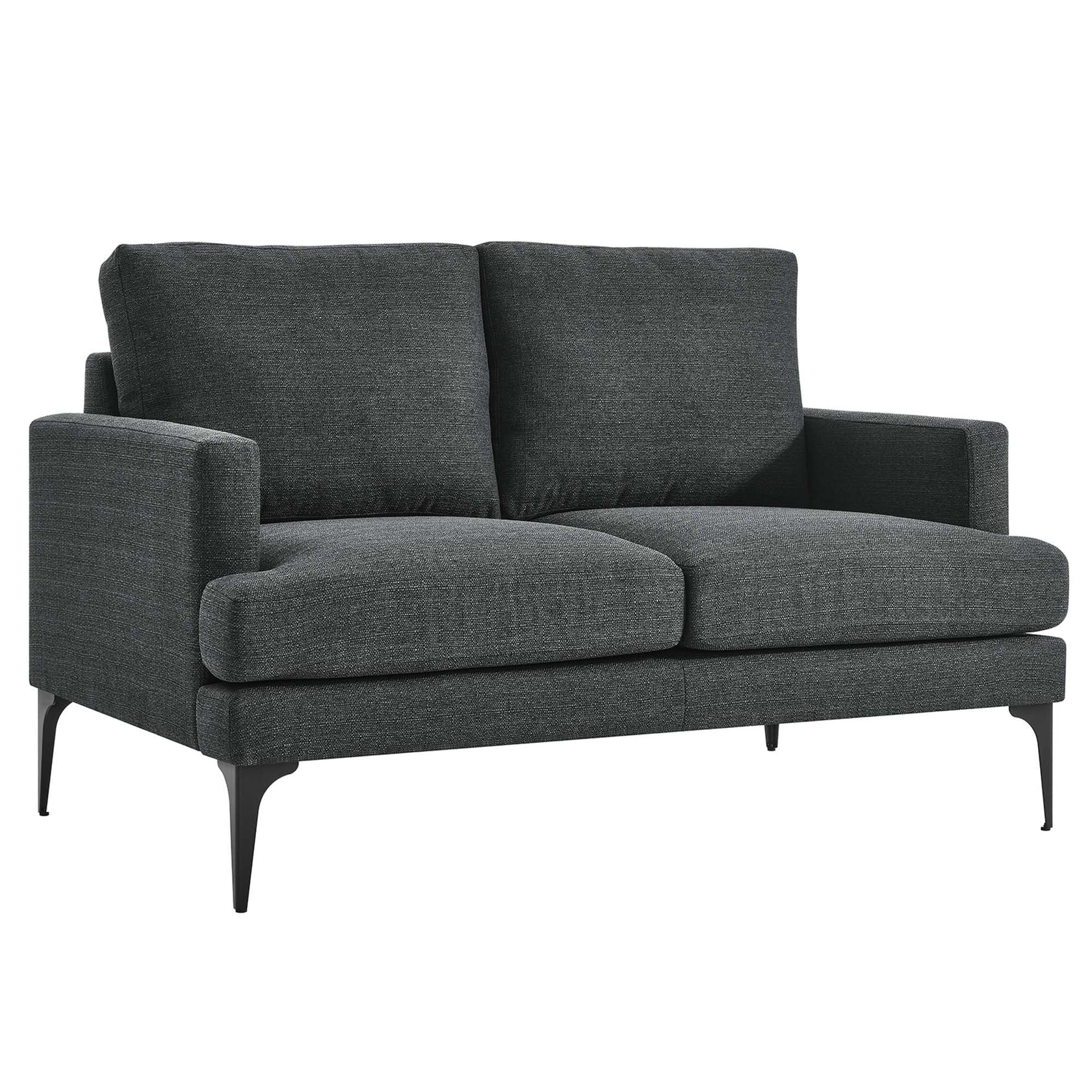 Averen Fabric Upholstered Loveseat - Gray