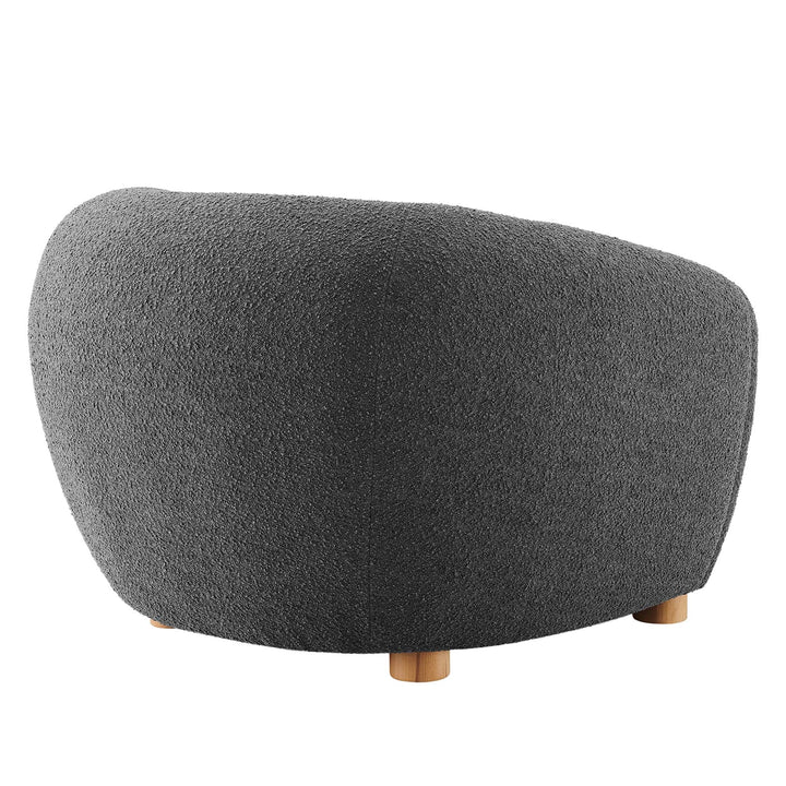 Arvana Boucle Accent Armchair-Charcoal Denmark Home