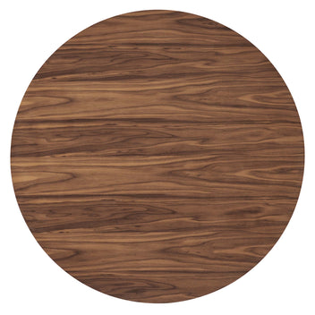 Vane Round Dining Table – Fluted Wood Veneer Pedestal Base 47" Denmark Home
