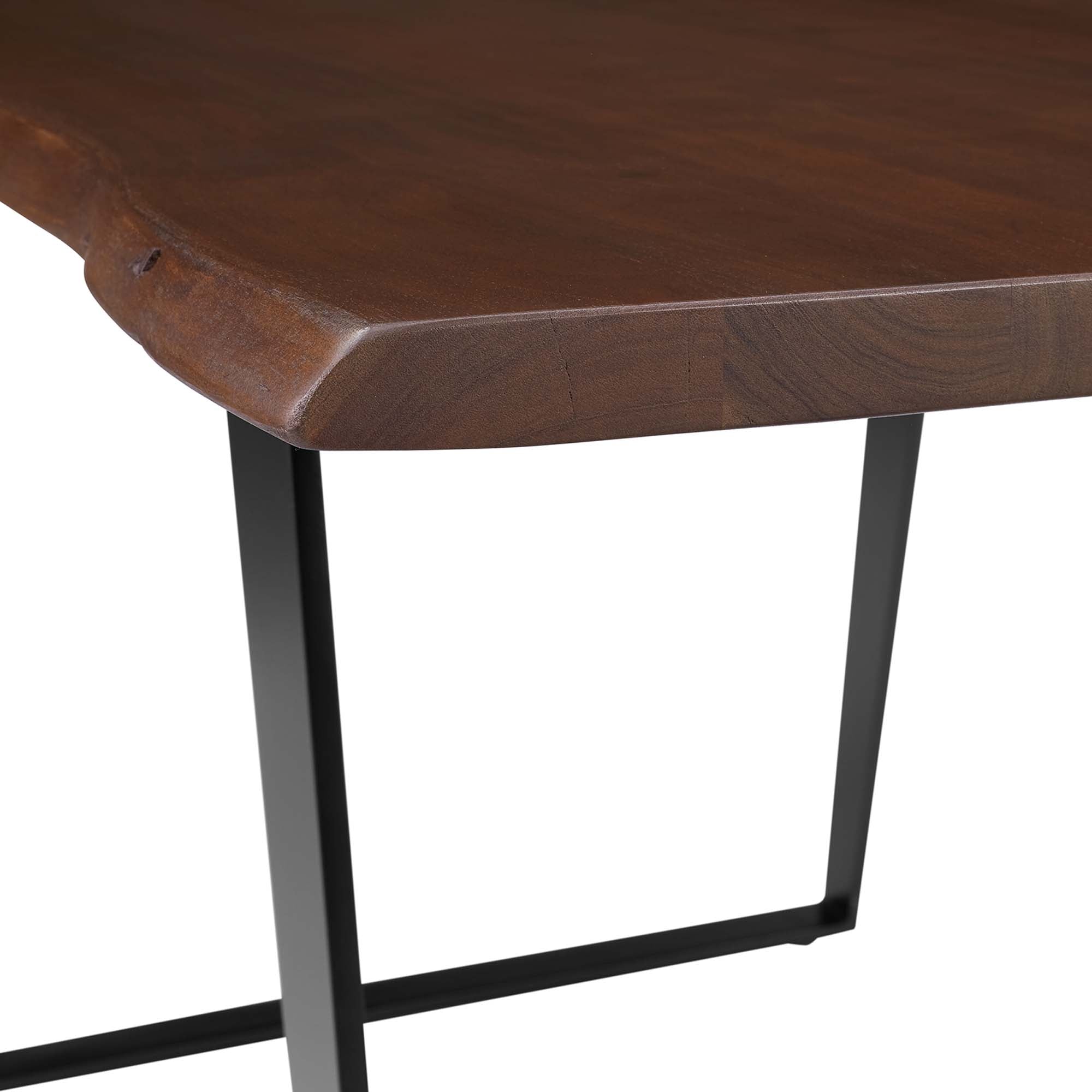 Loft Live Edge Rectangular Dining Table – Solid Acacia Wood 60" Denmark Home