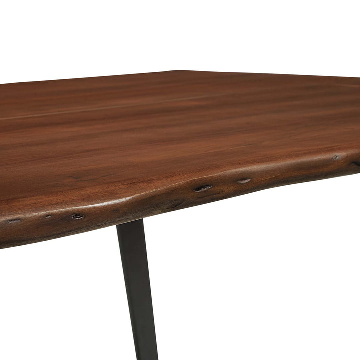 Loft Live Edge Rectangular Dining Table – Solid Acacia Wood 60" Denmark Home