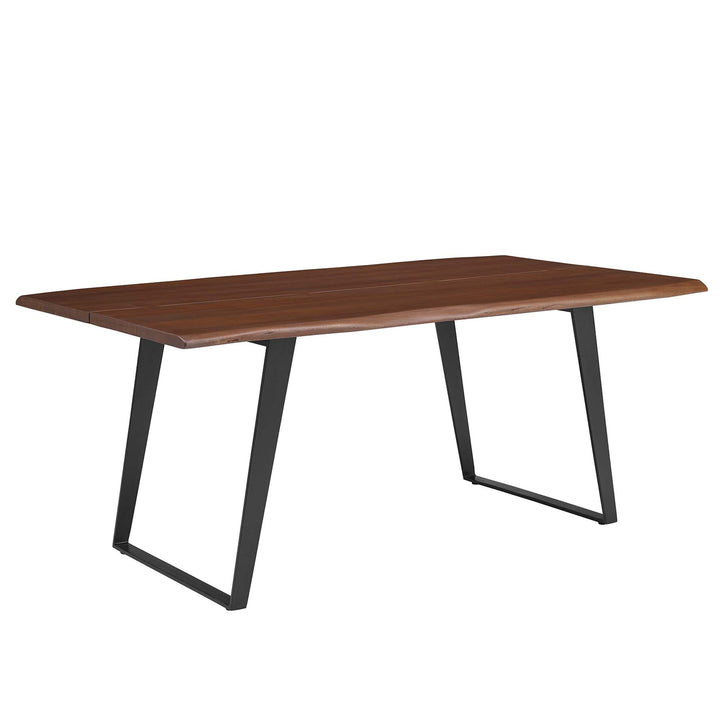 Loft Live Edge Rectangular Dining Table – Solid Acacia Wood 74" Denmark Home