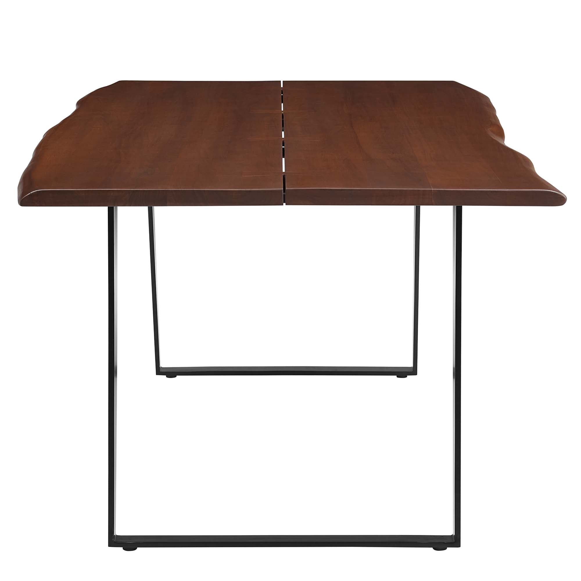 Loft Live Edge Rectangular Dining Table – Solid Acacia Wood 74" Denmark Home