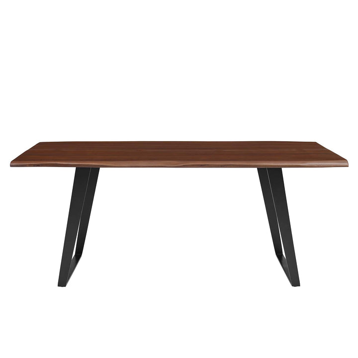Loft Live Edge Rectangular Dining Table – Solid Acacia Wood 74" Denmark Home