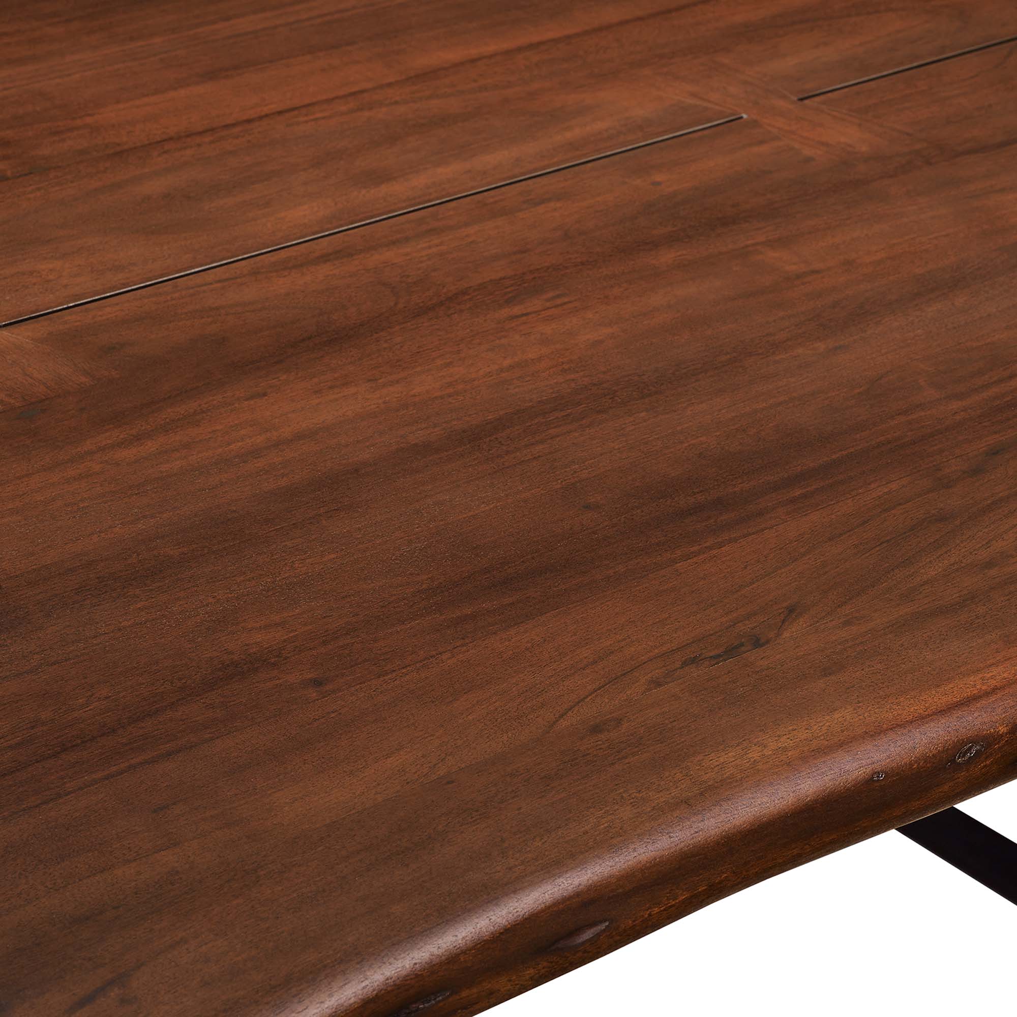 Loft Live Edge Rectangular Dining Table – Solid Acacia Wood 74" Denmark Home