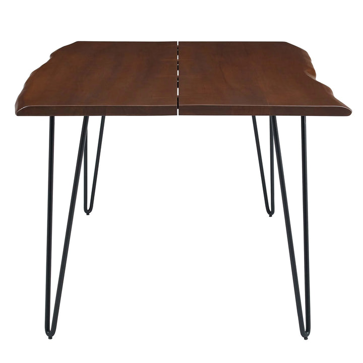 Evora 74" Live Edge Acacia Wood Acacia Wood Dining Table - Black Walnut Denmark Home