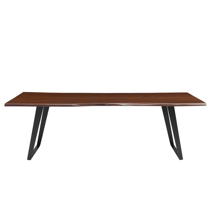 Loft Live Edge Rectangular Dining Table – Solid Acacia Wood 96" Denmark Home