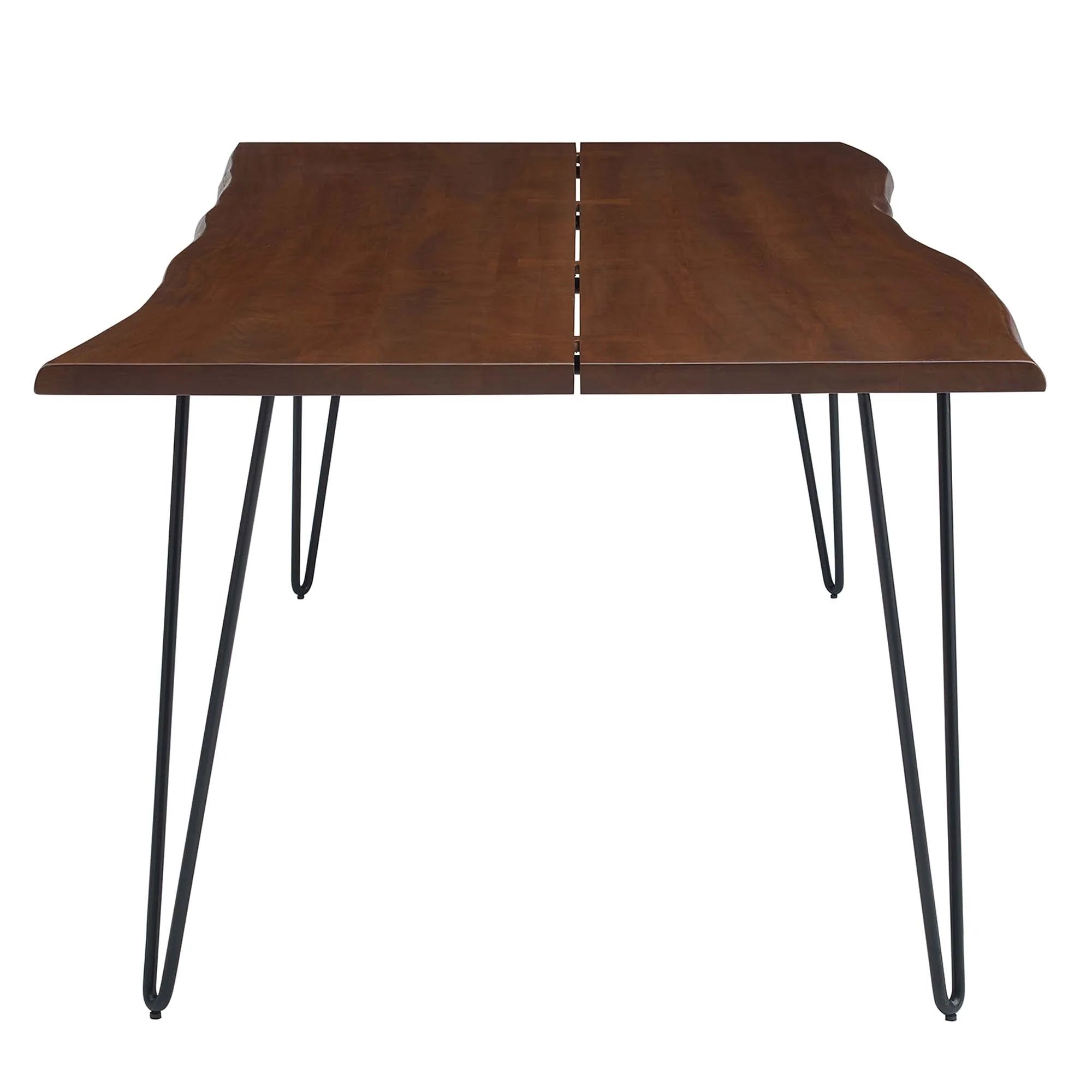 Evora 96" Live Edge Acacia Wood Acacia Wood Dining Table - Black Walnut Denmark Home